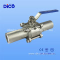 Dico CF8/CF8m BW Extended Pipe 3PC Ball Valve